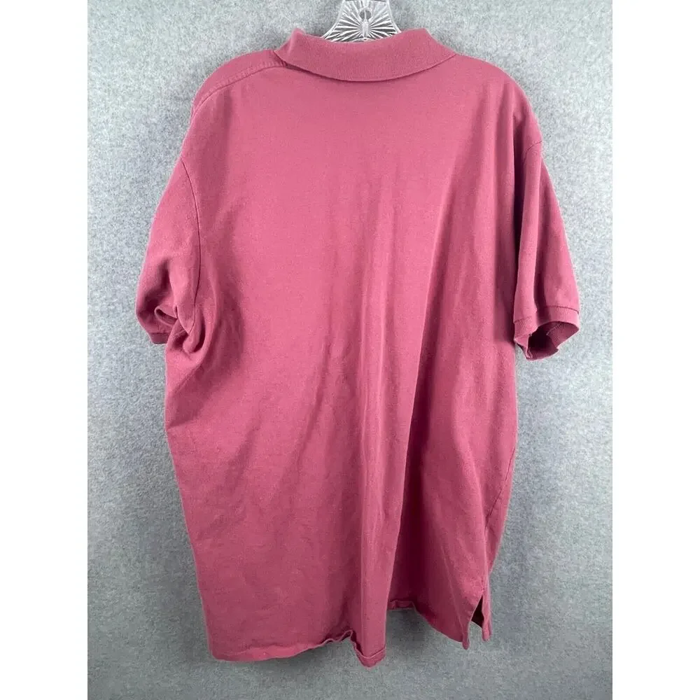 VTG Ralph Lauren Polo Shirt Men's 2XL Purple Plum Short Sleeve Made‎ in USA